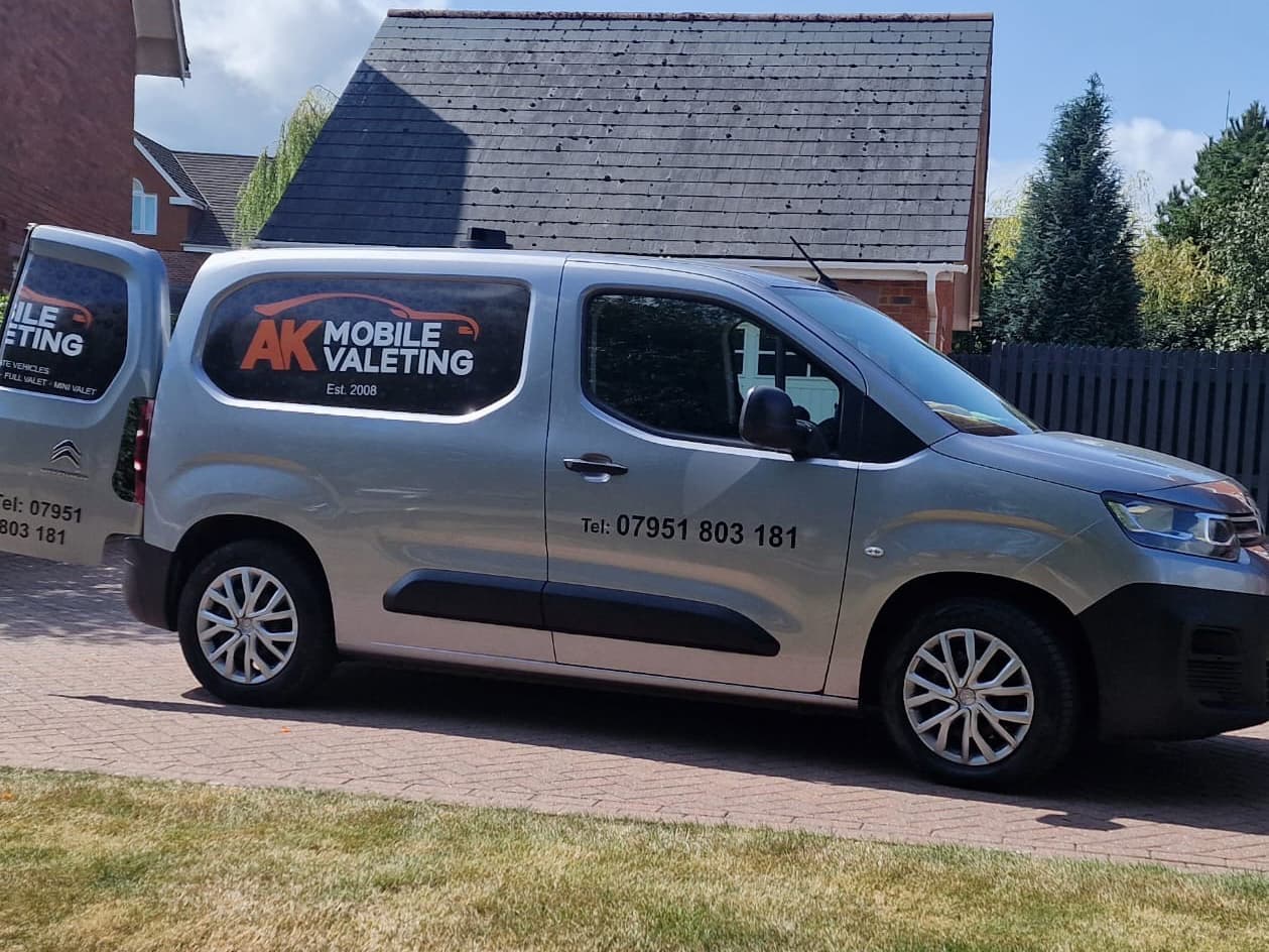 AK Mobile Valeting van providing mobile car valeting in Stoke-on-Trent